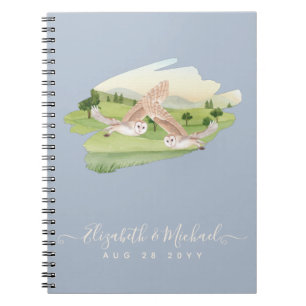 Beautiful OWLS Wedding Notebook