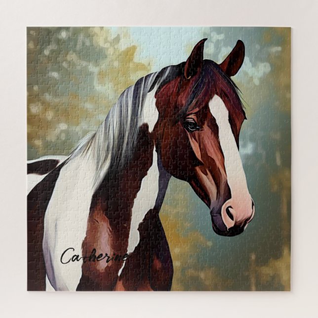 Beautiful Paint Horse Jigsaw Puzzle (Vertical)