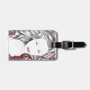 Beautiful Paisley Female Elf Luggage Tag