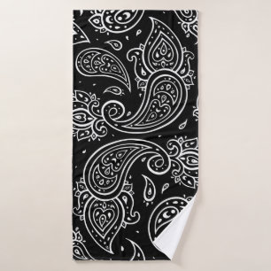 Beautiful paisley seamless pattern bath towel