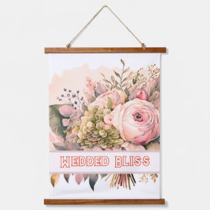 Beautiful Pale Pink Roses Art Hanging Tapestry