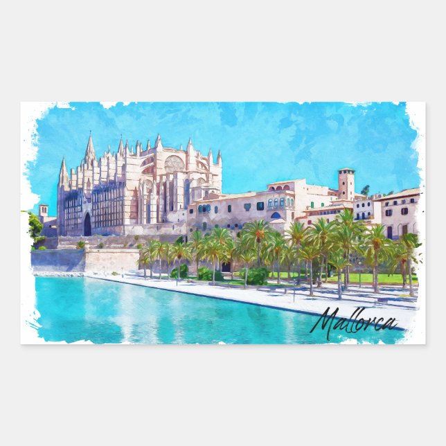 Beautiful Palma de Mallorca Spain Balearic Islands Sticker (Front)