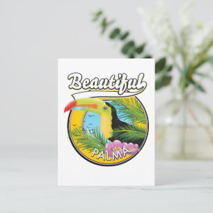Beautiful Palma, toucan logo Postcard