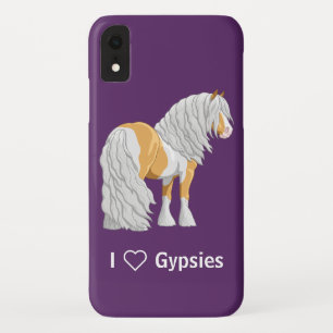 Beautiful Palomino Pinto Gypsy Vanner Draught Hors iPhone XR Case