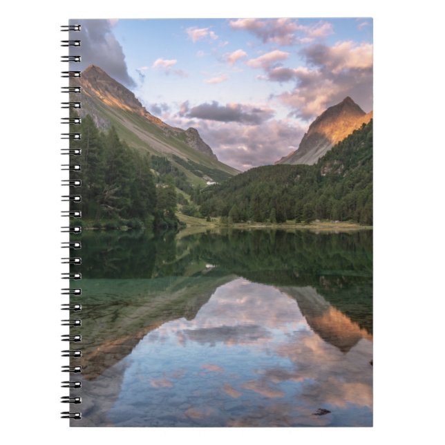 Beautiful Palpuogna Lake | Swiss Alps Notebook (Front)