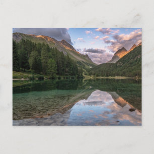 Beautiful Palpuogna Lake Swiss Alps Postcard