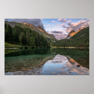 Beautiful Palpuogna Lake   Swiss Alps Poster