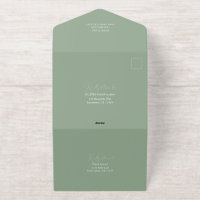 Beautiful Paper Cranes Sage Green Wedding
