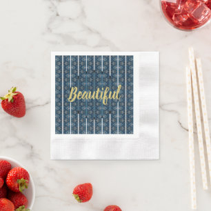 Beautiful Paper Napkins design by Poet Adiela Akoo