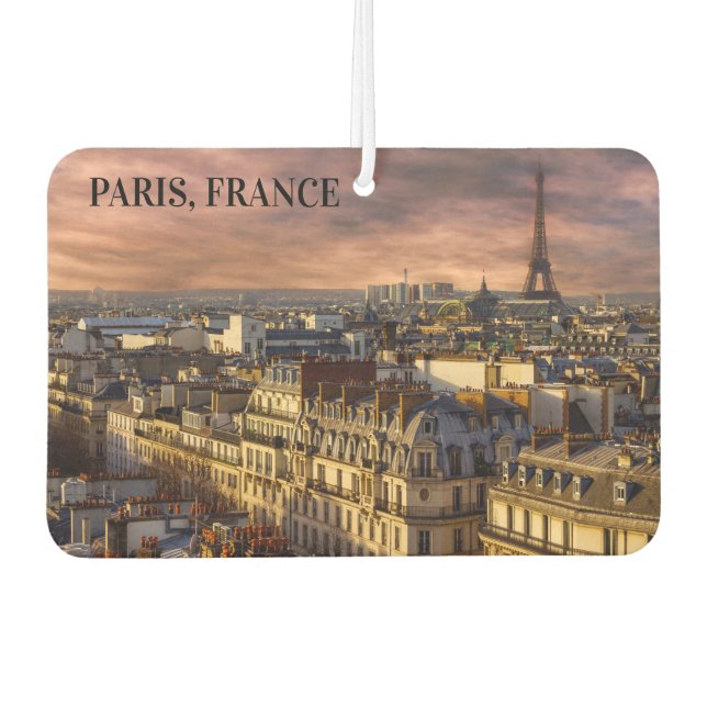Beautiful Paris France Skyline Eiffel Tower Photo Air Freshener (Front)