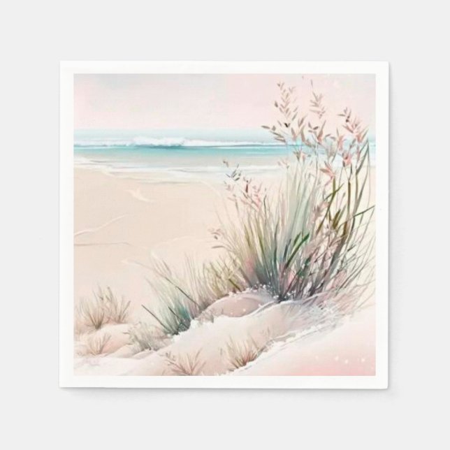 Beautiful pastel beach napkin (Front)