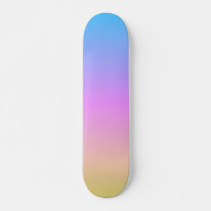 beautiful pastel dream colours gradient blur skateboard
