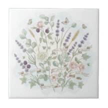 Beautiful Pastel French Country Kitchen Wall Tiles