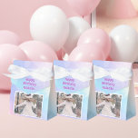 Beautiful Pastel Girls Photo Kids Birthday Party Favor Box<br><div class="desc">Celebrate your little girl with this pretty pastel rainbow sparkle photo birthday favour box that feature beautiful purple letters and your child's custom photograph. Add your kid's photograph for a personal touch on these cute whimsical party boxes.</div>
