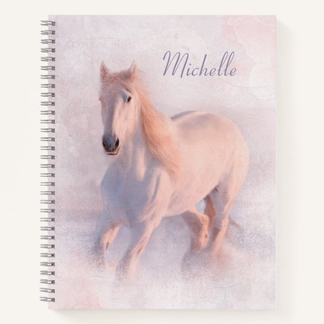 Beautiful Pastel Horse Notebook (Front)