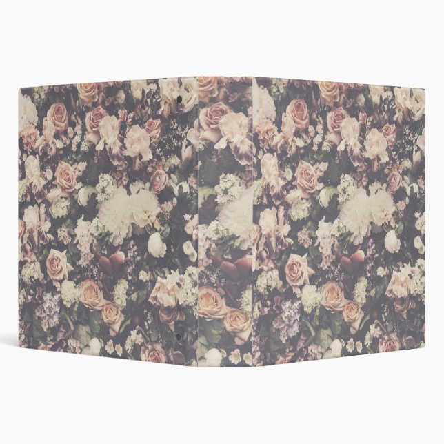 Beautiful pastel roses decor binder (Background)