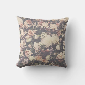 Beautiful pastel roses decor throw pillow
