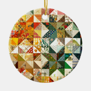 Beautiful Patchwork Ceramic Ornament