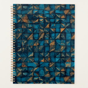Beautiful Patchwork "Look" in Dark Teal Planner