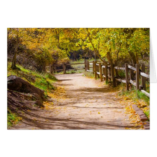 Beautiful Path Blank Greeting Card