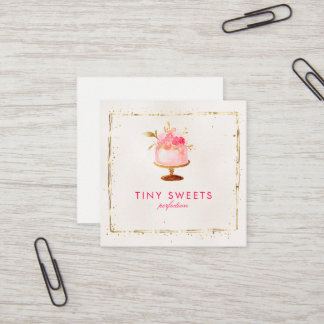 ★ Beautiful  Patisserie ,Bakery ,Cakes & Sweets Square Business Card
