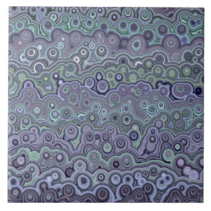Beautiful pattern blue green purple M3 Tile