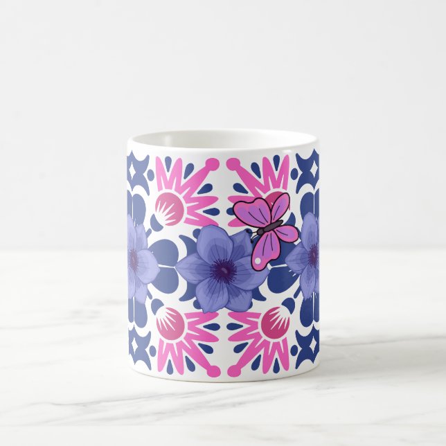 Beautiful Pattern Butterfly Design Coffee Mug (Center)
