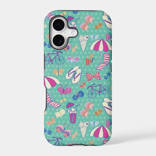 Beautiful Pattern With Summer Elements (Back)