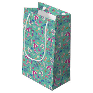 Beautiful Pattern With Summer Elements Small Gift Bag