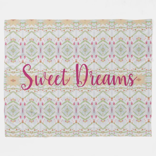 Beautiful Patterned Design Fleece Blanket (Front (Horizontal))