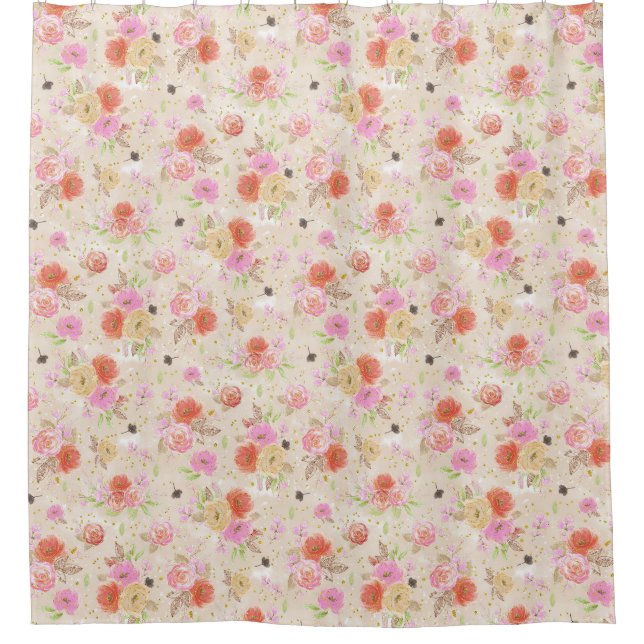Beautiful Peach And Pink Floral (Front)
