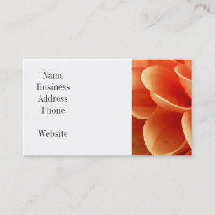 Beautiful Peach Coloured Dahlia Flower Petals Business Card