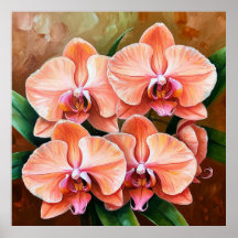 Beautiful Peach Orchids