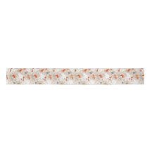 Beautiful Peach Red White Floral