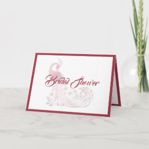 Beautiful Peacock Bridal Shower Invitation