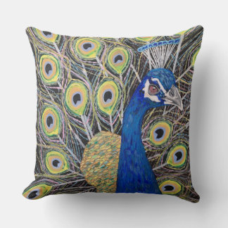 Beautiful peacock cushion