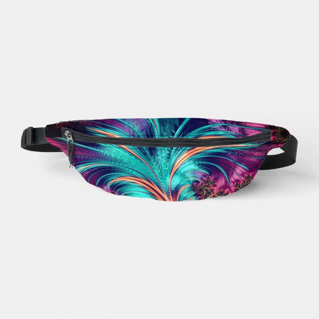 Beautiful Peacock Feathers Fanny Pack (Front)