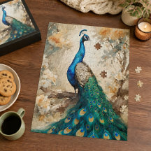 Beautiful Peacock Jigsaw Puzzle