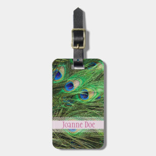 Beautiful Peacock Luggage Tag