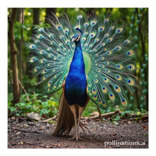 beautiful peacock photo print (Front)