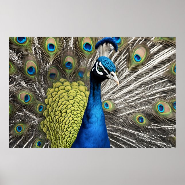 Beautiful Peacock Poster (Front)