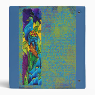 Beautiful Peacock Silk Painting Photo Binder Album
