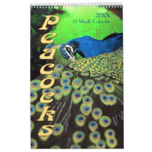 Beautiful Peacocks 2021 Calendrier