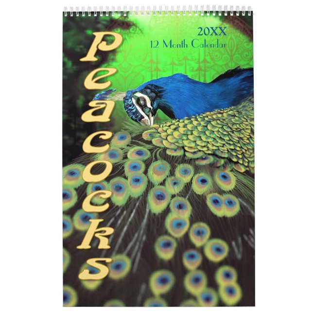 Beautiful Peacocks 2021 Calendrier (Protection)