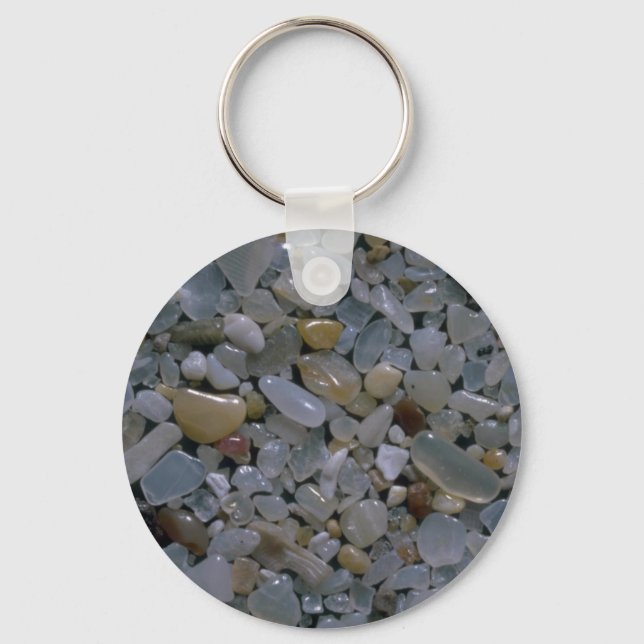 Beautiful Pebbles from Mazatlan, Mexico Keychain (Front)