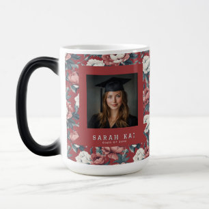 Beautiful Peonies Floral Husband Graduation Gift Magic Mug