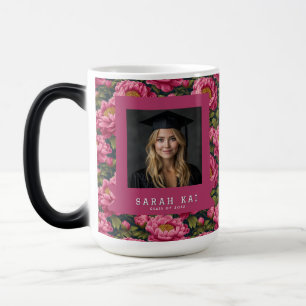 Beautiful Peonies Floral Wife Graduation Gift Magic Mug