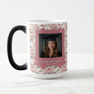Beautiful Peonies Pattern Certified Nurse Magic Mug