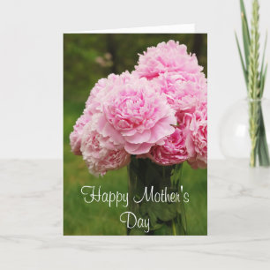 Beautiful Peony Bouquet Card