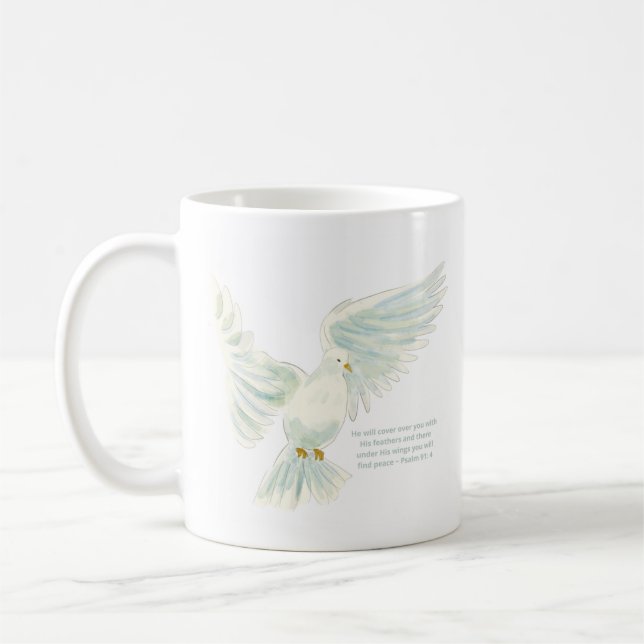 Beautiful personalized Aaronic Blessing Coffee Mug (Left)